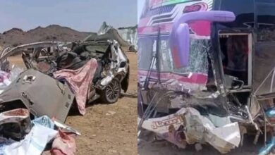 حادث سير يودي بحياة أسرة كاملة على طريق عطبرة – بورتسودان